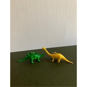 Green and Yellow Dinosaur earrings